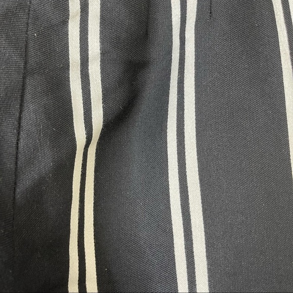 Maje Synthetic Pakila High-rise Striped Woven Wide-leg Trousers Black 34 US XS - Picture 10 of 12